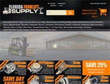 Tablet Screenshot of floridaforkliftsupply.com